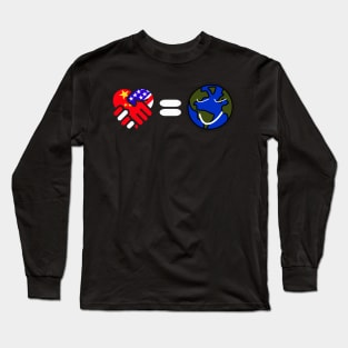 Make peace and save the planet. Long Sleeve T-Shirt